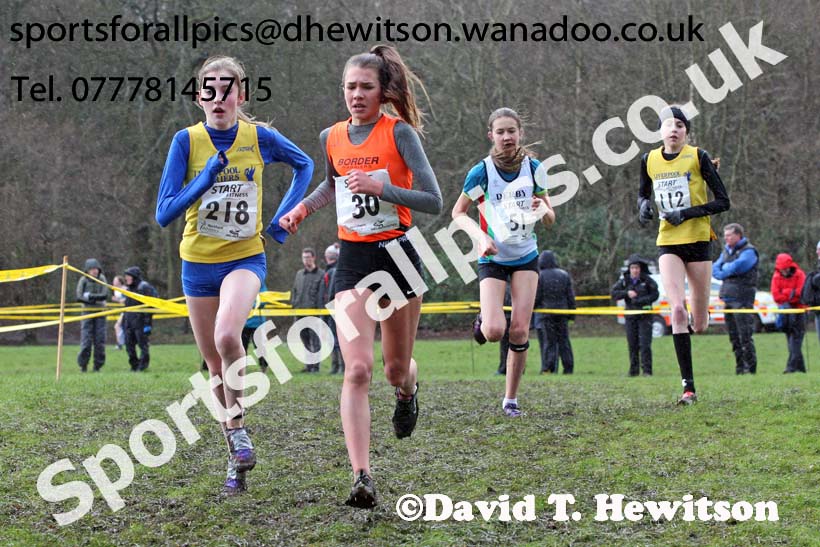 Girls under-15 Northern Cross Country Champs., Witton Park, Blackburn. Photo: David T. Hewitson/Sports for All Pics